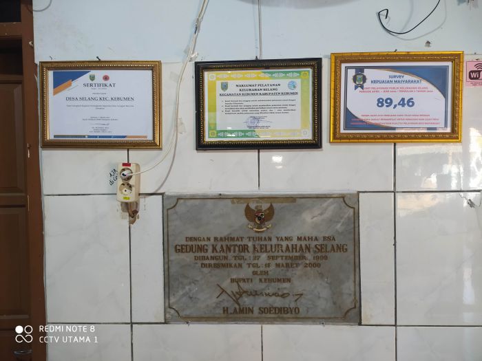 Maklumat Pelayanan di Kantor Kelurahan Selang 01